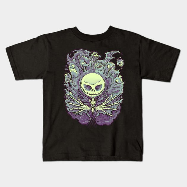 Nightmare King Kids T-Shirt by JEHSEE